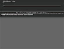 Tablet Screenshot of pornobed.com